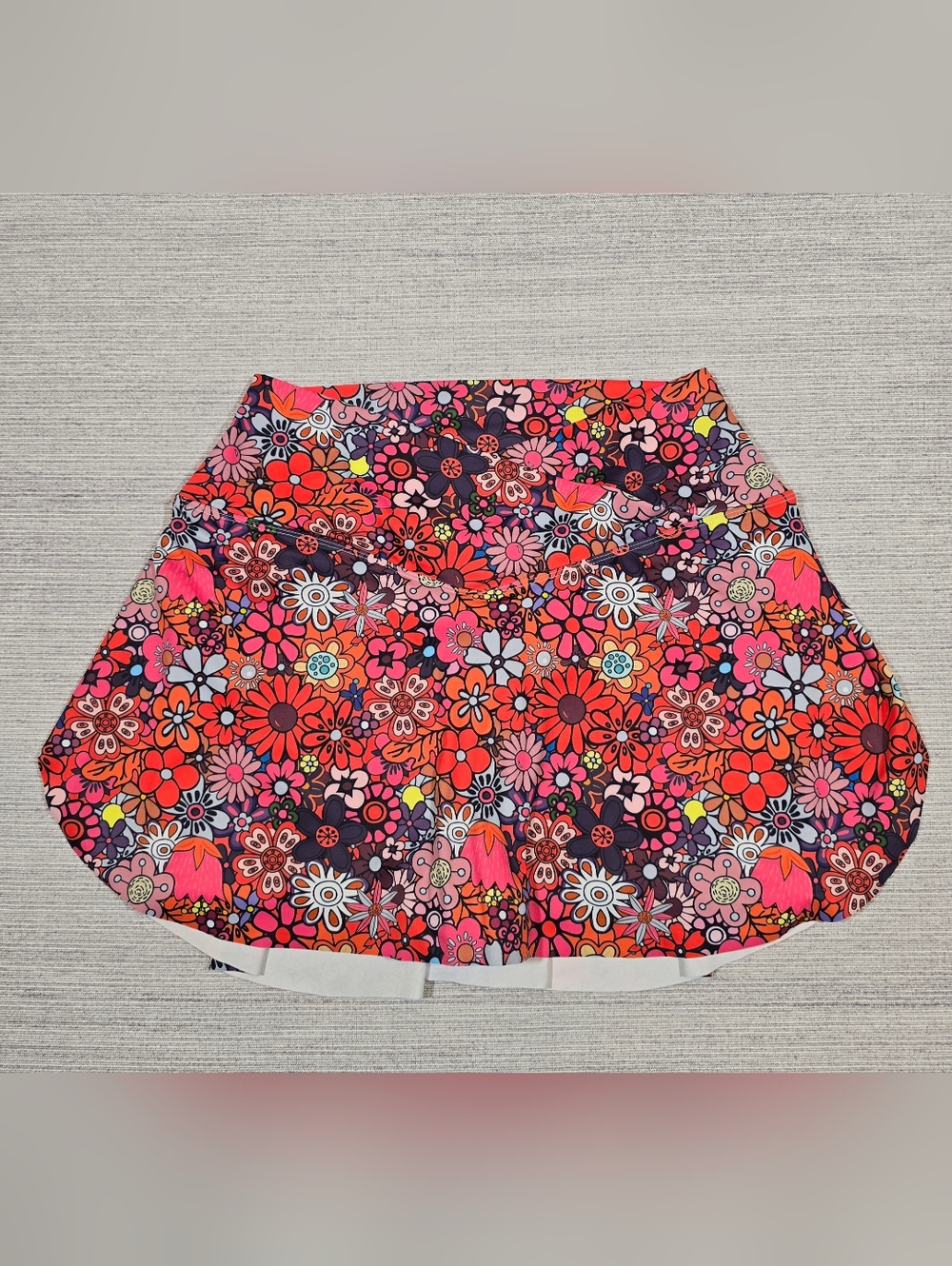 Halara Crossover Skirt Skort Womens M Floral Tennis Pickleball Athletic